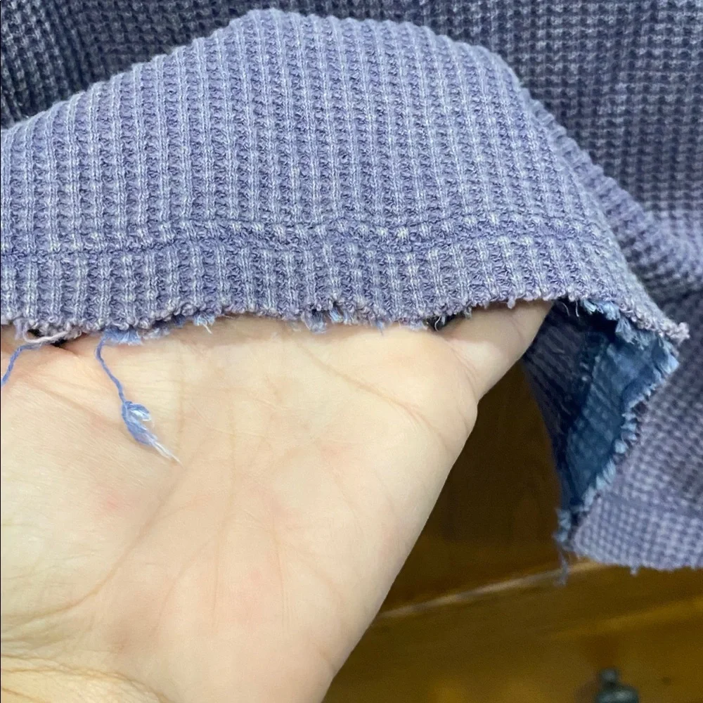 Oli & Hali Blue Textured Knit Shacket size small - Picture 6 of 7